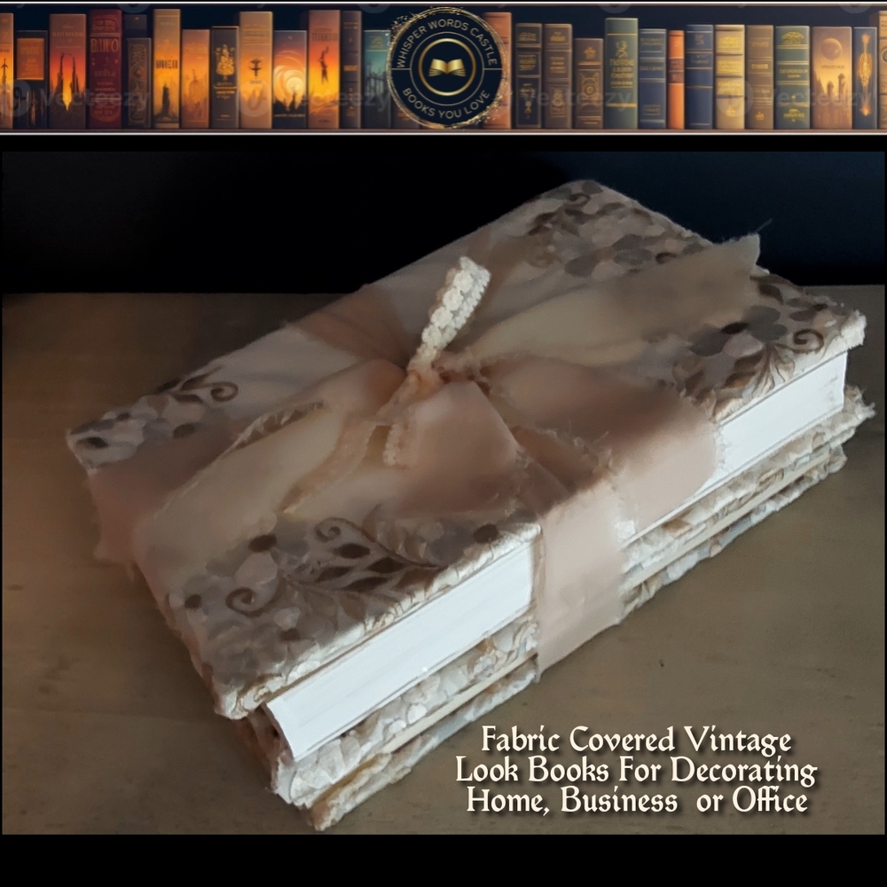Fabric Covered Vintage Look Books